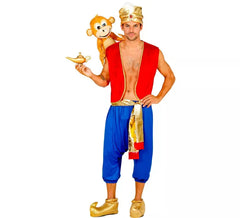 Fato de Árabe de conto de fadas vermelho para homem