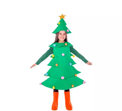 Fato de árvore de natal para crianças