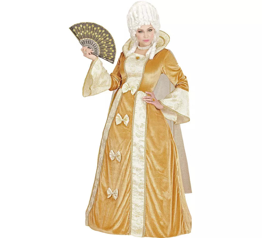 Disfraz de Aristócrata Veneciana Dorada para mujer
