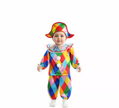 Fato de arlequim multicolorida para bebê