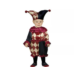 Fato de Arlequim Borgonha para bebé