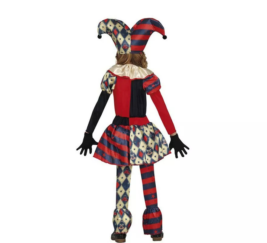 Translation missing: pt-PT.Disfraz de Arlequina Diamante Clásica para niña
