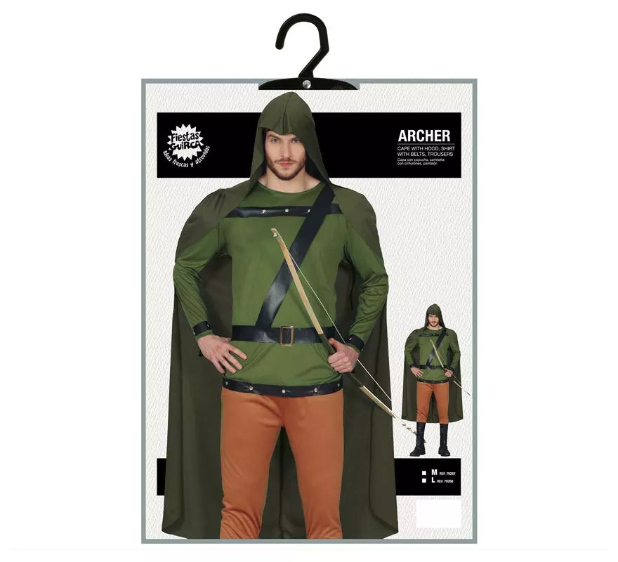 Translation missing: pt-PT.Disfraz de Arquero Verde para hombre