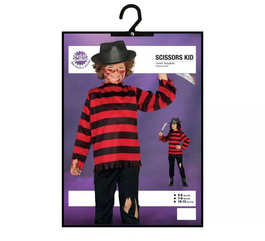 Translation missing: pt-PT.Disfraz de Asesino de Pesadilla para niño