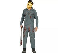 Fantasia de psicopata mascarado masculino