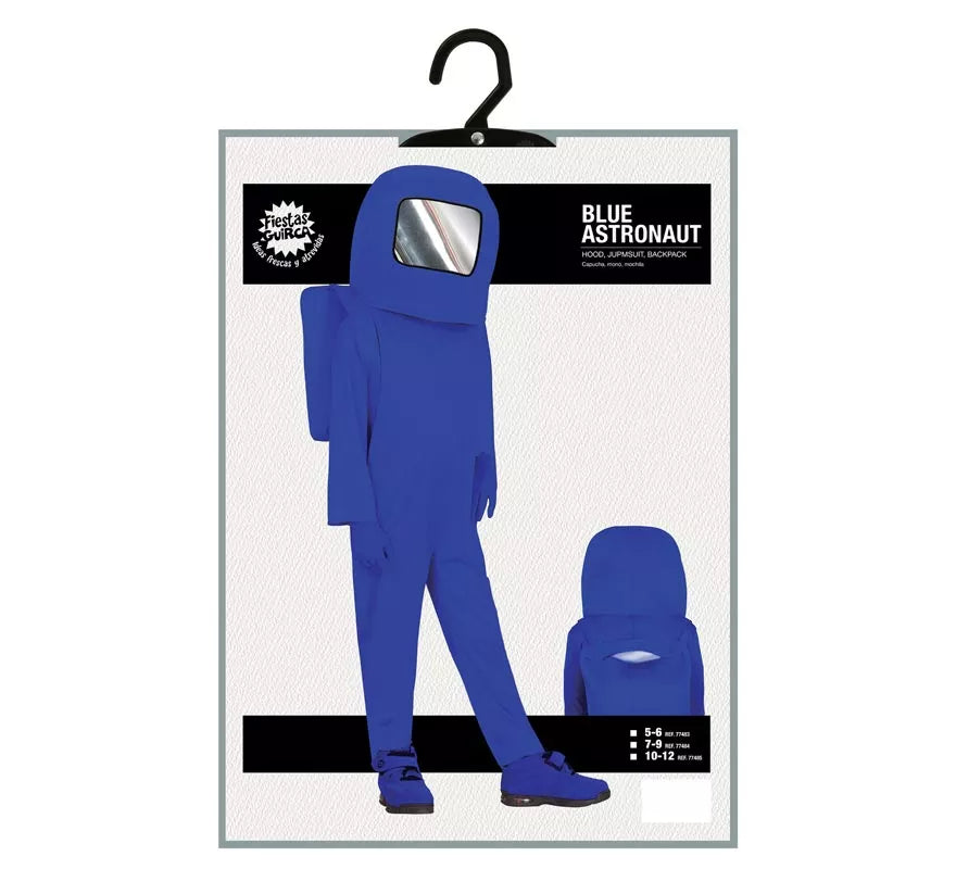 Translation missing: pt-PT.Disfraz de Astronauta Impostor Azul para niños