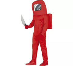 Fantasia de astronauta adolescente vermelho Imposter