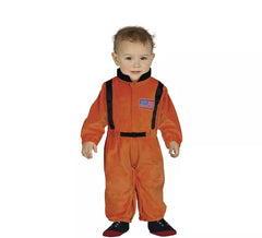 Fato de astronauta laranja para bebé