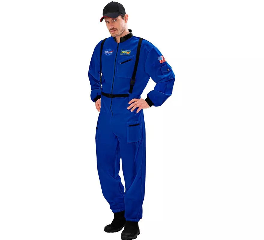 Translation missing: pt-PT.Disfraz de Astronauta Space azul para hombre