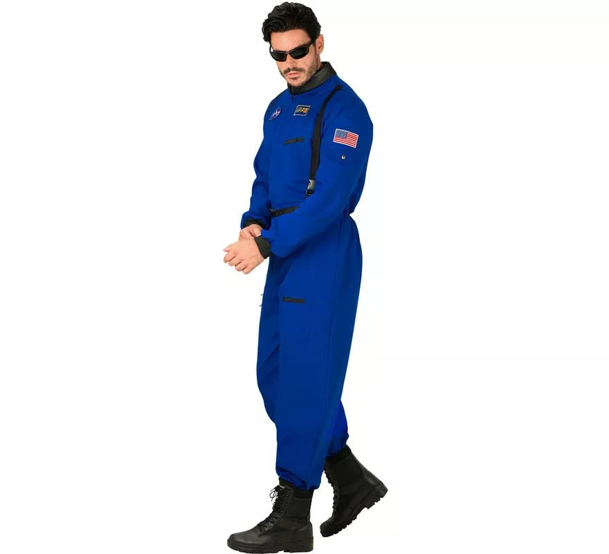 Translation missing: pt-PT.Disfraz de Astronauta Space azul para hombre