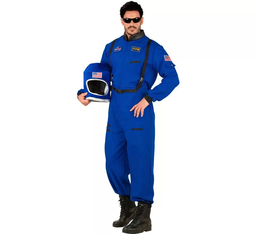 Translation missing: pt-PT.Disfraz de Astronauta Space azul para hombre