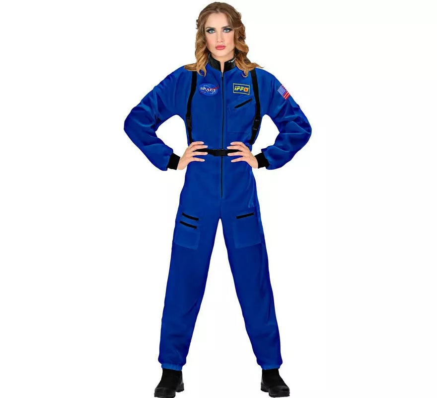 Translation missing: pt-PT.Disfraz de Astronauta Space azul para mujer