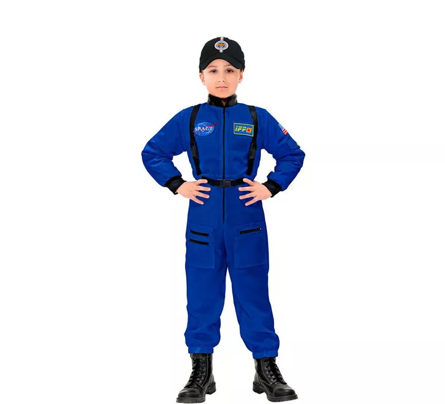 Translation missing: pt-PT.Disfraz de Astronauta Space azul para niños y adolescentes