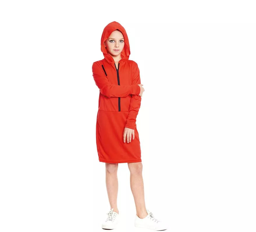 Translation missing: pt-PT.Disfraz de Atracadora vestido rojo para niña