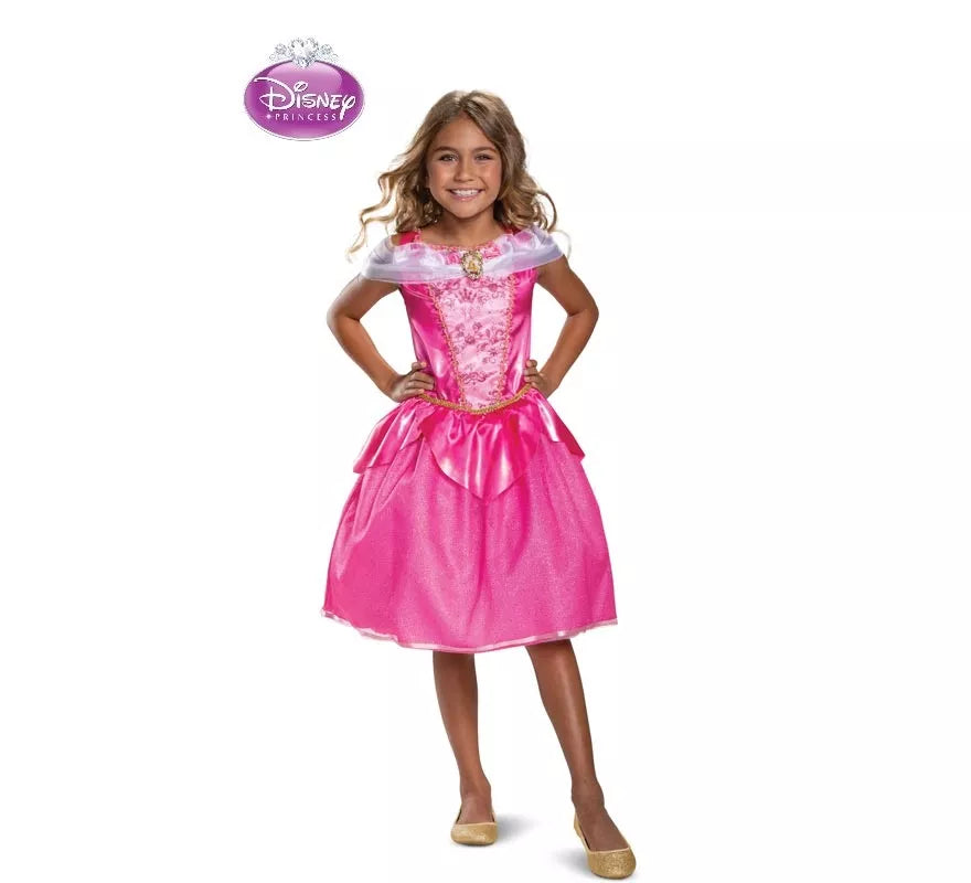Translation missing: pt-PT.Disfraz de Aurora La Bella Durmiente Deluxe para niña