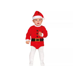 Fantasia de Papai Noel para Bebê em Body de Bebê