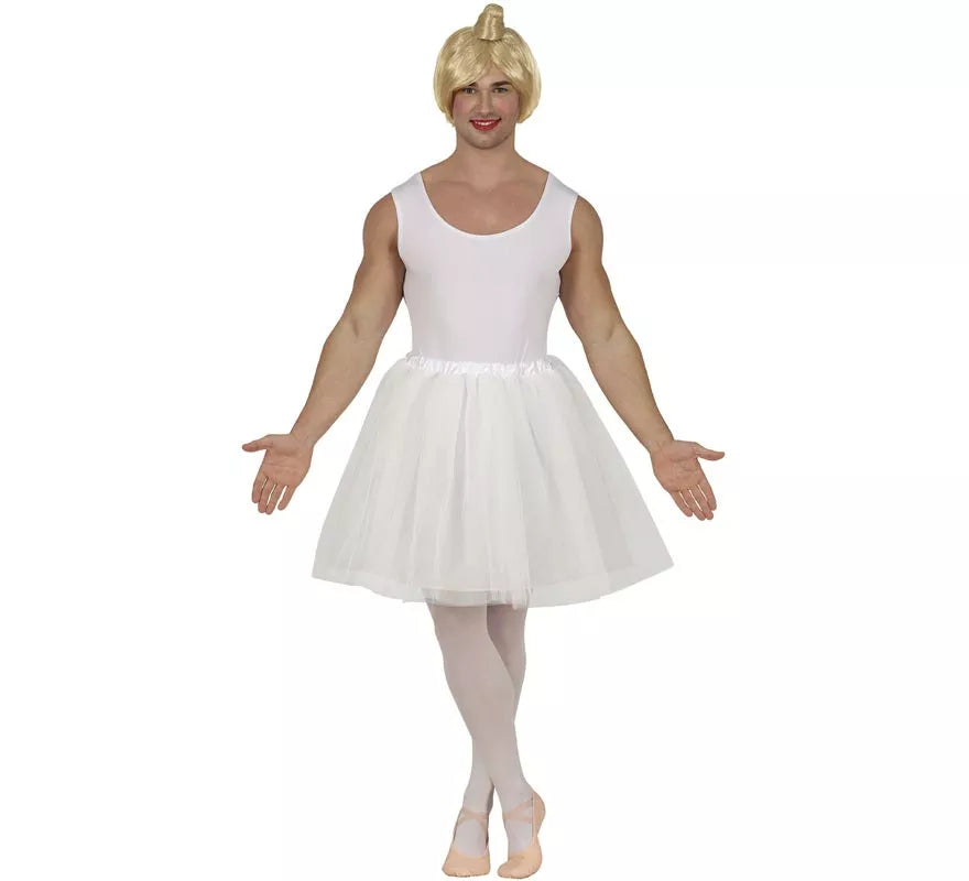 Translation missing: pt-PT.Disfraz de Bailarina blanca para hombre