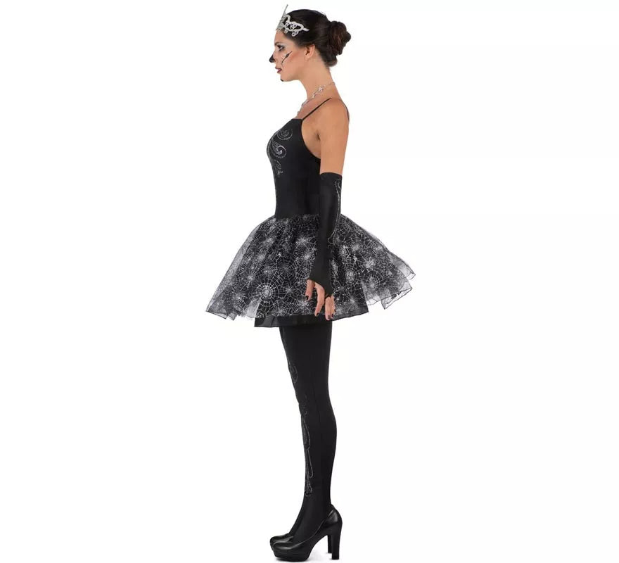 Translation missing: pt-PT.Disfraz de Bailarina Esqueleto con tiara para mujer