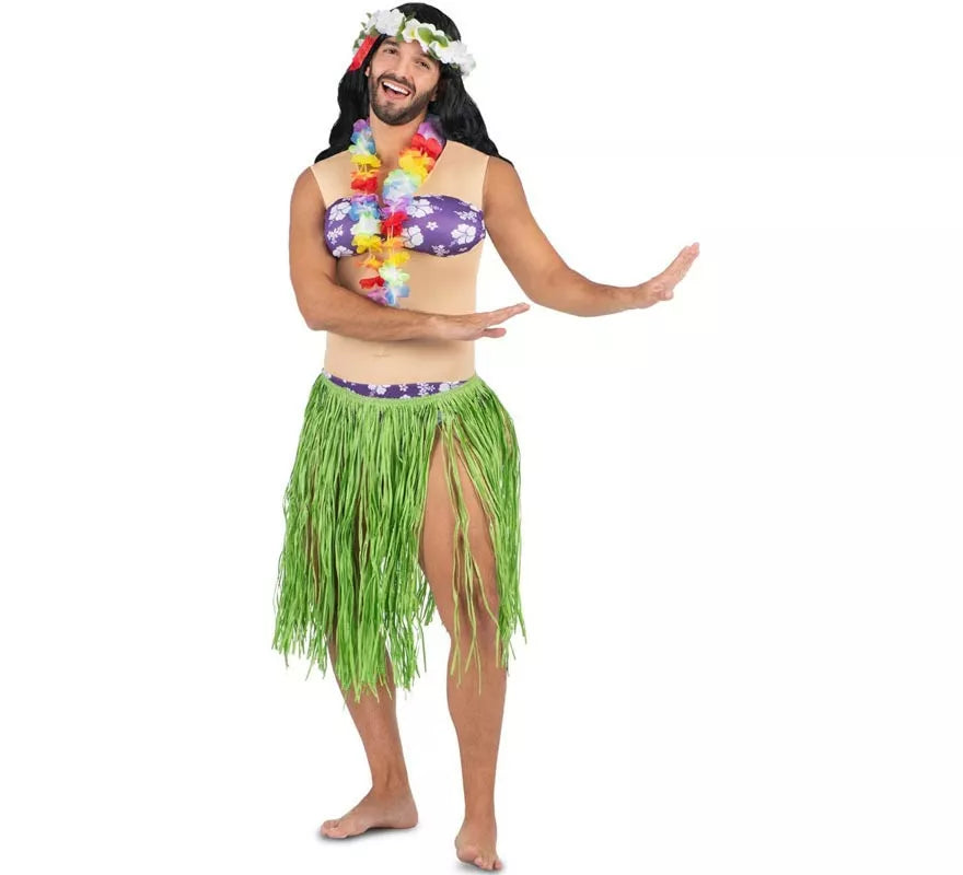 Translation missing: pt-PT.Disfraz de Bailarina Hawaiana aloha para hombre