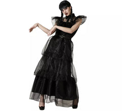 Fato de dança de menina sinistra para mulher