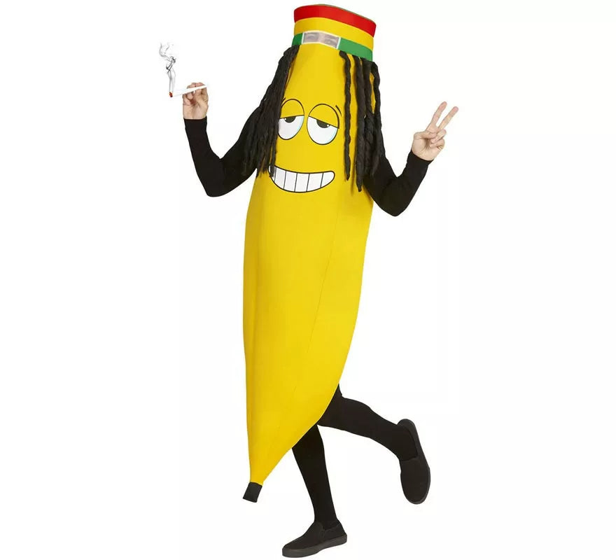 Translation missing: pt-PT.Disfraz de Banana Rastafari para adulto