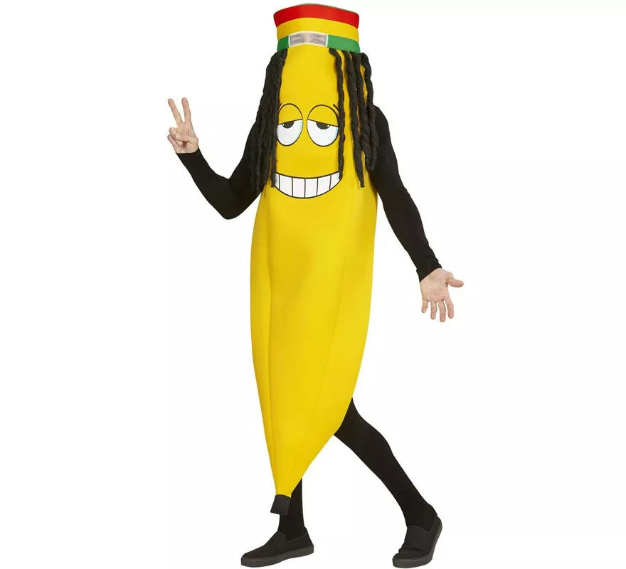 Translation missing: pt-PT.Disfraz de Banana Rastafari para adulto