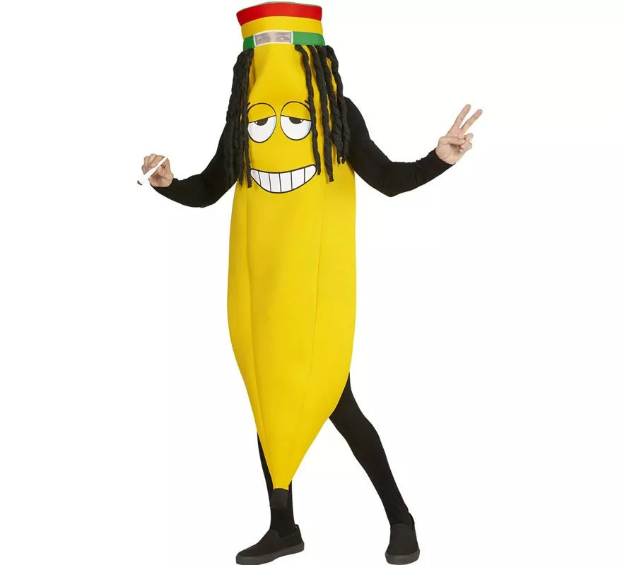 Translation missing: pt-PT.Disfraz de Banana Rastafari para adulto