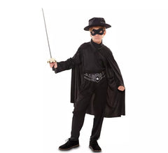 Fato de bandido mascarado para menino