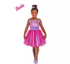 Fato clássico de bailarina Barbie com cocar para menina