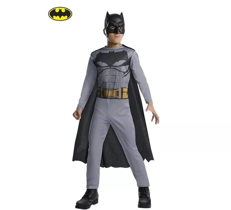 Translation missing: pt-PT.Disfraz de Batman Liga de la Justica Opp gris con máscara para niño