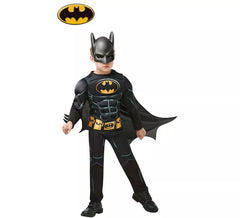 Fato de Batman musculoso para menino