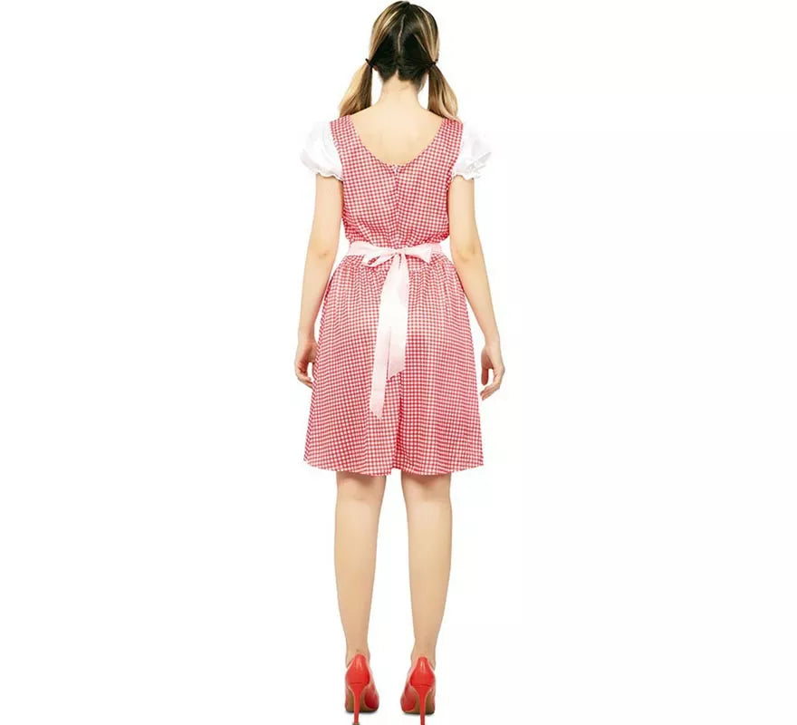 Translation missing: pt-PT.Disfraz de Bávara vestido rosa y verde para mujer
