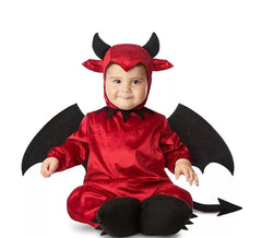Fato de Red Devil com asas e cauda para bebé
