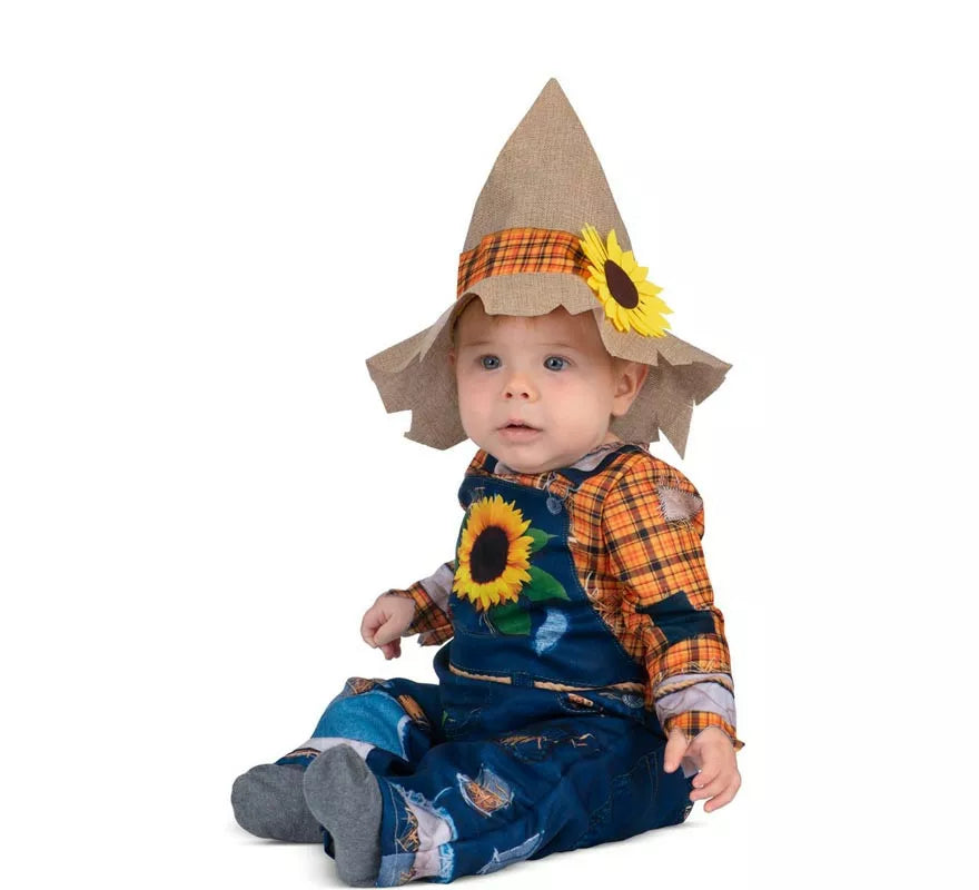Translation missing: pt-PT.Disfraz de Bebé Espantapájaros con gorro para bebé y niño