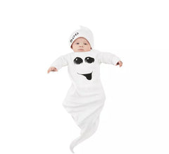 Fato de bebê fantasma branco para bebês
