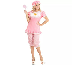 Fato de bebé rosa com chapéu para mulher