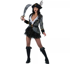 Fato de Buccaneer Beauty castanho e branco para mulher