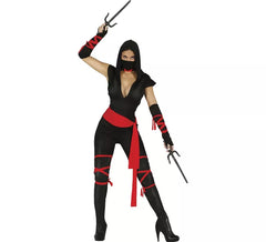 Fato de Ninja preto para mulher