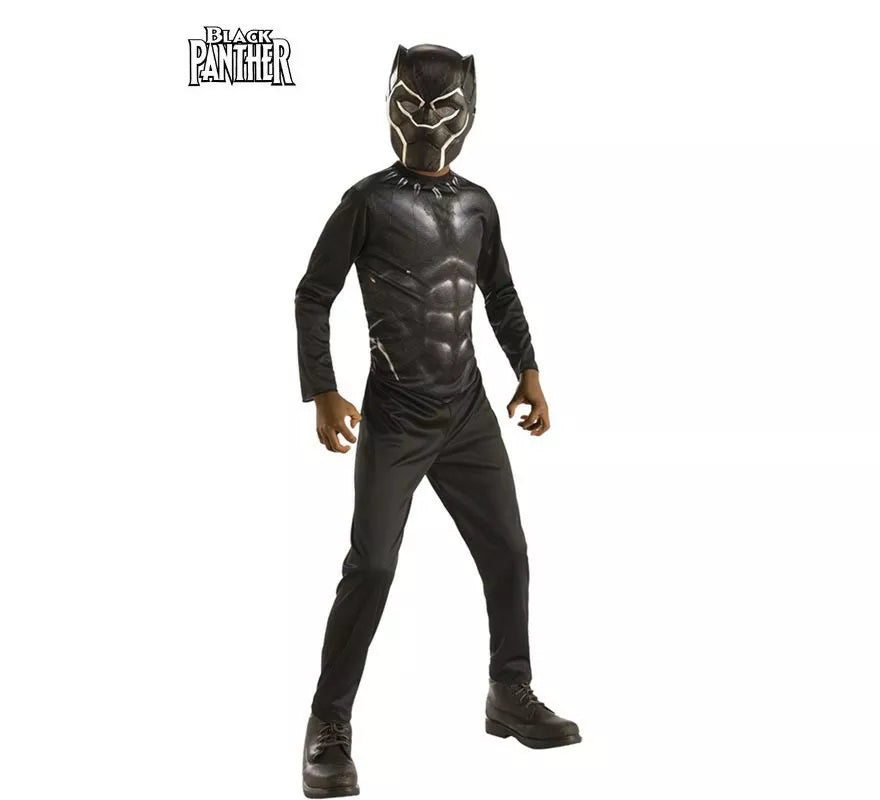 Translation missing: pt-PT.Disfraz de Black Panther Opp con máscara para niño