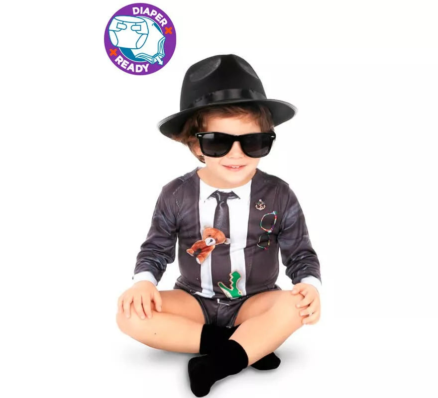 Translation missing: pt-PT.Disfraz de Blues Brothers para bebé