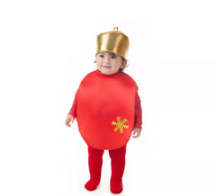Fato de bola de Natal vermelha para bebê