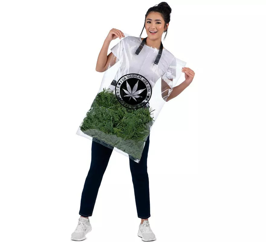 Translation missing: pt-PT.Disfraz de Bolsa de Hierba verde para adulto