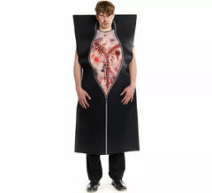 Fato de saco para cadáver de autópsia masculina