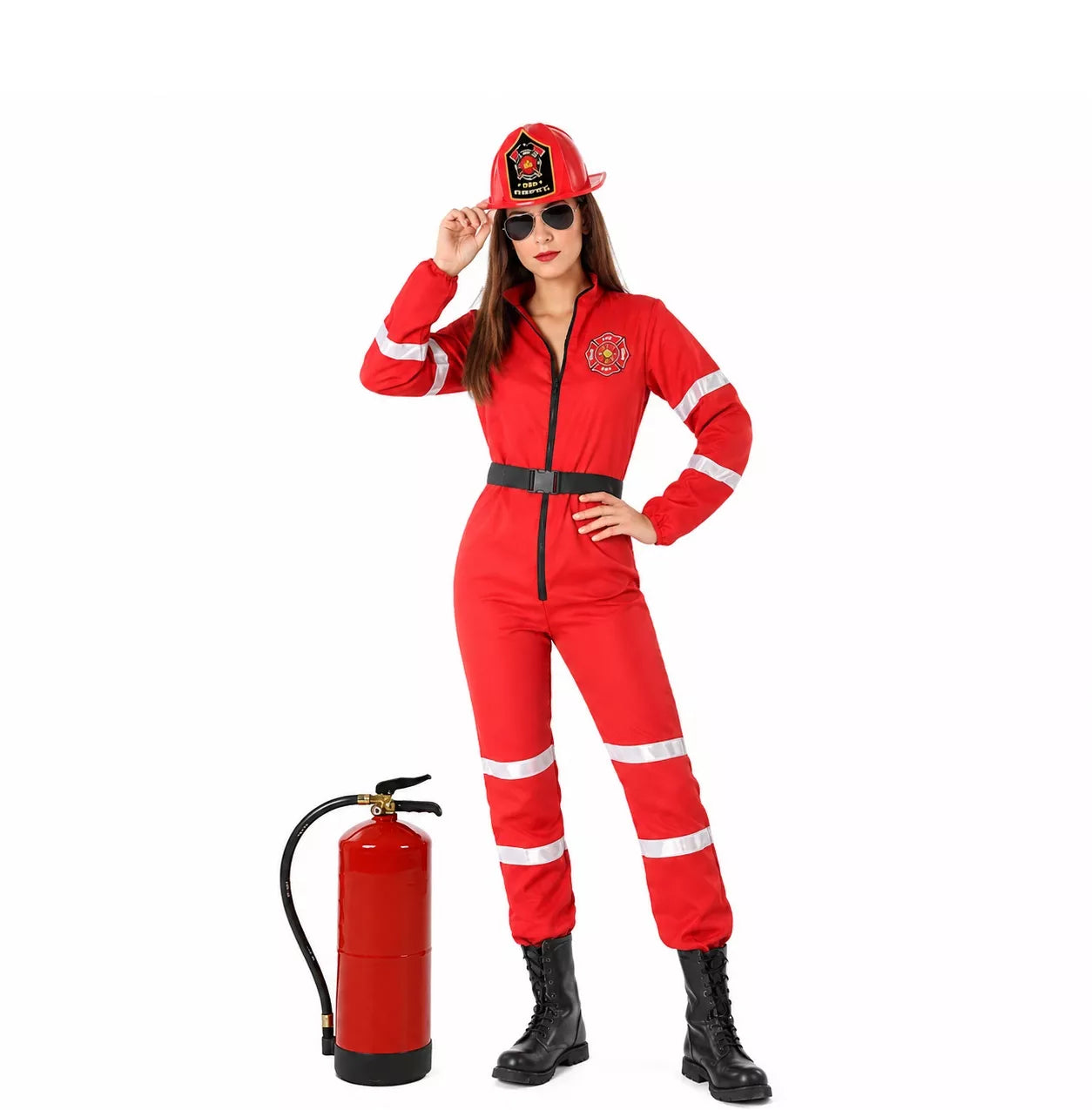 Translation missing: pt-PT.Disfraz de Bombera Rojo para mujer
