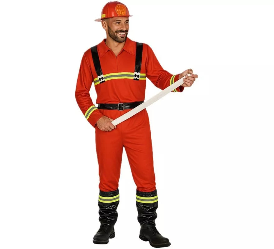 Translation missing: pt-PT.Disfraz de Bombero con Manguera para hombre