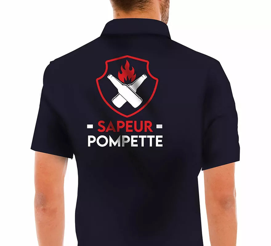 Disfraz de Bombero con Portabebidas para hombre