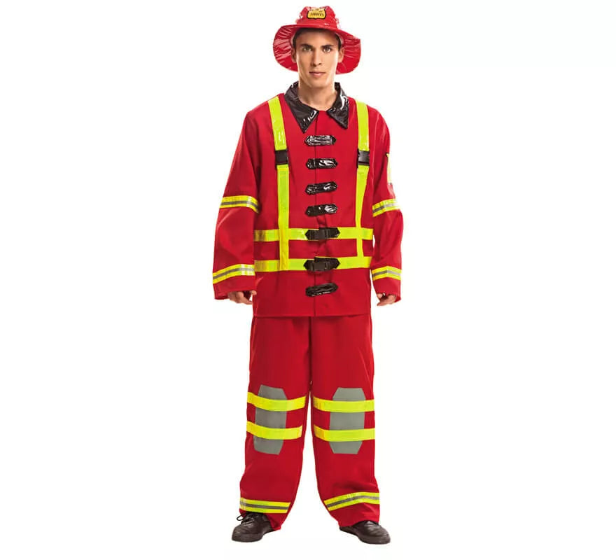 Translation missing: pt-PT.Disfraz de Bombero rojo para hombre