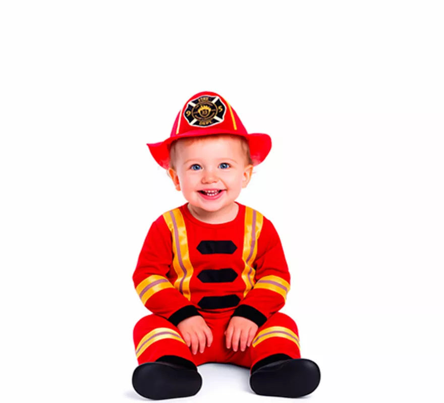 Translation missing: pt-PT.Disfraz de Bombero rojo y amarillo para bebé y niño