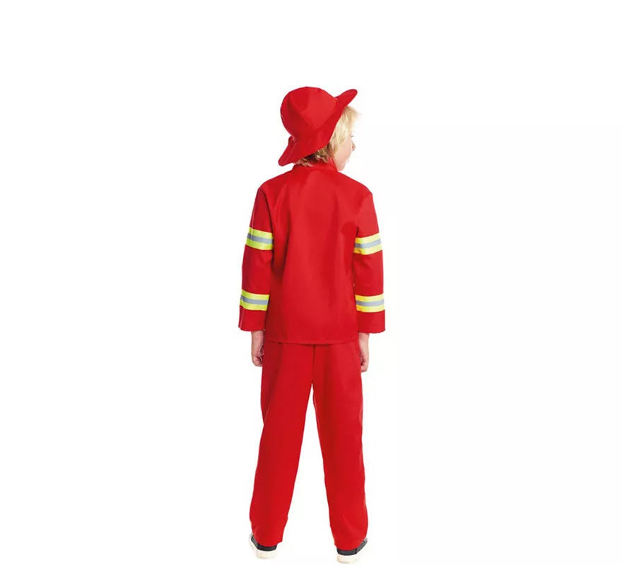 Translation missing: pt-PT.Disfraz de Bombero Rojo y Amarillo para niño