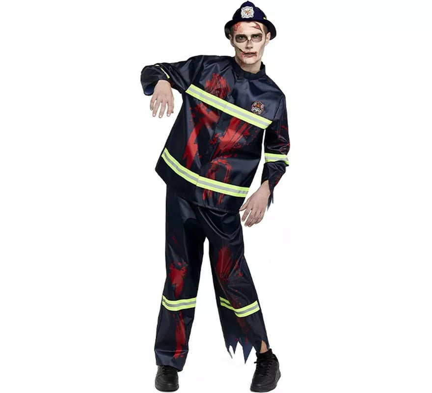 Translation missing: pt-PT.Disfraz de Bombero Zombie para hombre